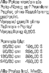 Alle Fotos werden als Foto-Abzug